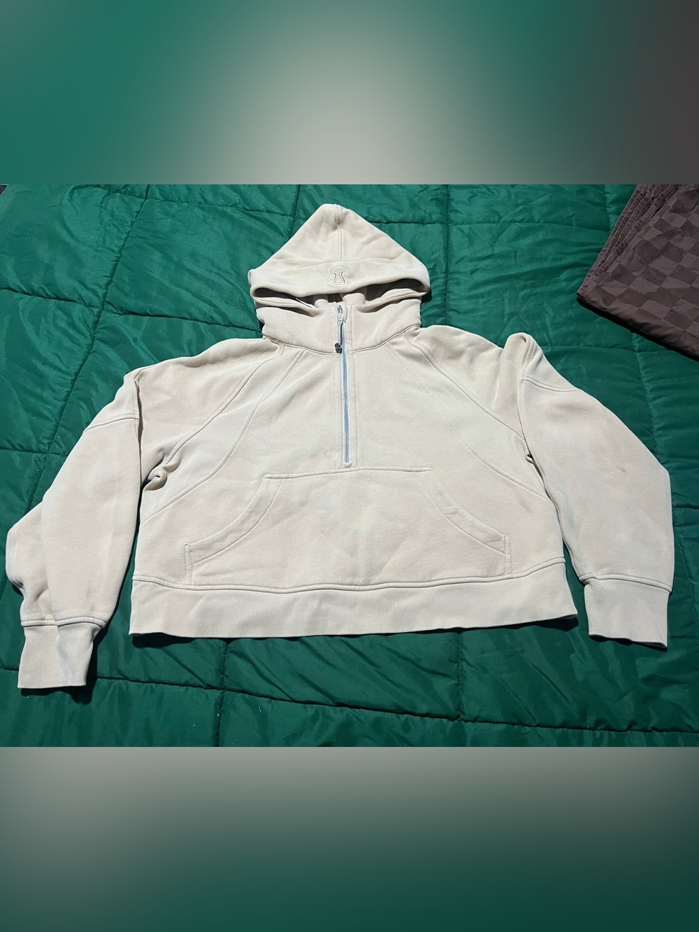 lululemon athletica Beige Half-Zip Hoodie